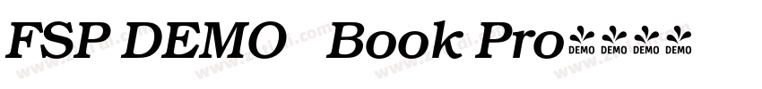 FSP DEMO   Book Pro字体转换